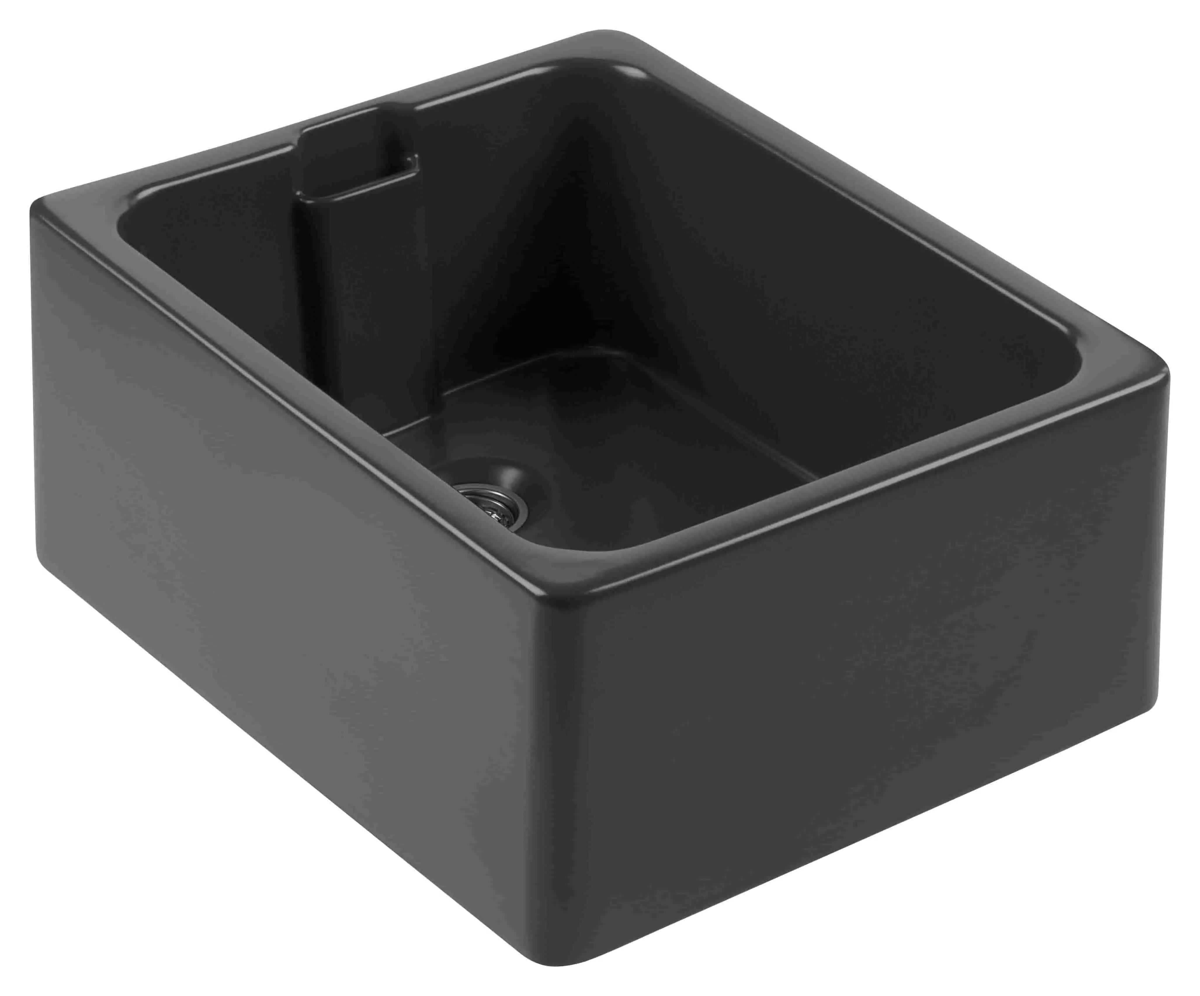 black ceramic Belfast sink